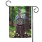 Toland Home Garden Green and Blue Birds on a Bucket Outdoor Rectangular Mini Garden Flag 18" x 12.5"